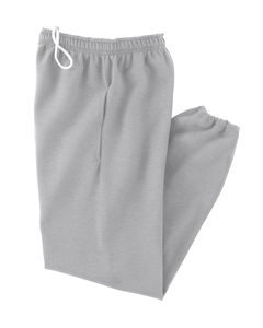 9.3 oz. Ultra Blend Sweatpants with Pockets - 9.3 oz., 50/50 cotton/poly sweats with pill-resistant air jet yarn. Jersey-lined sideseam pockets. Covered elastic waistband with inside drawcord. Elastic at ankles.