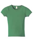 6 oz Cotton 1x1 Rib Scoop-Neck T-shirt - 100% ringspun cotton, 6.0 oz., preshrunk. bound-on self-trim neck; side seamed for a slim fit; double-needle stitching on bottom hem; heather grey is 90% ringspun cotton, 10% polyester.