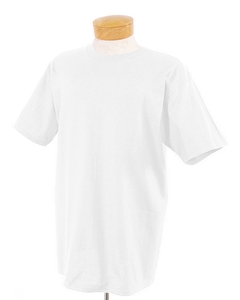 6.1 oz., 100% Cotton T-Shirt - 6.1 oz., 100% preshrunk cotton. 1x1 ribbed crew neck collar. Double-needle coverseamed front neck. Taped shoulder-to-shoulder for a clean-finish. Double-needle hemmed short set-in sleeves and bottom. Seamless body offers a wide printing canvas. Holds color better. Holds shape longer. Retains softness. Birch is 99% cotton, 1% polyester; Light Oxford is 90% cotton, 10% polyester.