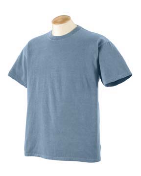 6 oz Pigment-Dyed Cotton T-shirt - 100% cotton, generously cut; double-needle stitching throughout; seamless rib at neck; shoulder-to-shoulder tape.