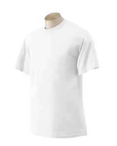 6.1 oz. Ultra Cotton T-Shirt - 6.1 oz., 100% preshrunk cotton. Seamless collar. Double-needle stitched. Taped shoulder-to-shoulder. Ash is 99% cotton, 1% polyester; Sport Grey is 90% cotton, 10% polyester; Dark Heather, Heather Cardinal, Heather Cinnamon, Heather Forest, Heather Indigo, Heather Navy, Safety Green and Safety Orange are 50% cotton, 50% polyester.