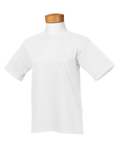 Youth 6.1 oz. Lofteez T-Shirt - 6.1 oz., 100% Fruit Spun cotton. One-piece seamed rib collar with double-needle coverstitching. Shoulder-to-shoulder taping. Double-needle stitched sleeves and bottom hem. Ash is 98% cotton, 2% polyester; Athletic Heather is 90% cotton, 10% polyester.