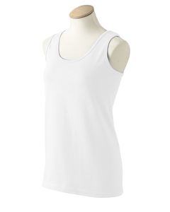Women's Ultra Cotton Tank - 6.1 oz., 100% preshrunk cotton. Double-needle stitched bottom hem. Women's cut. Banded neck and armholes. Sport Grey is 90% cotton, 10% polyester.