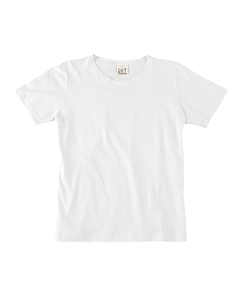 Women's Combed Ringspun Scoop Neck T-Shirt - 5.5 oz., 100% combed ringspun cotton jersey. Double-needle stitched 1/2" ribbed collarette, hemmed sleeves and bottom. Softly shaped for a classic, feminine fit. (White is sewn with 100% cotton thread.) Heather is 93% cotton, 7% polyester.