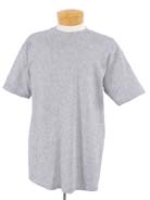 5.6 oz Cotton T-shirt - 100% cotton, 5.6 oz. preshrunk. double-needle stitching throughout; 1x1 rib set-in collar; shoulder-to-shoulder tape; seamless body.