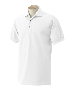 6.5 oz. Ultra Cotton Combed Ringspun Pique Polo - 6.5 oz., 100% soft combed ringspun cotton pique. Taped welt collar and cuffs. Three-button, clean-finished placket with woodtone buttons. Double-needle stitched bottom hem. Ash is 99% cotton, 1% polyester; Sport Grey is 90% cotton, 10% polyester; Dark Heather is 50% cotton, 50% polyester.