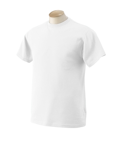 5.6 oz. T-Shirt - 5.6 oz., 100% cotton. Seamless ribbed collar. Double-needle stitched sleeves and bottom hem. Taped shoulder-to-shoulder. Ash is 98% cotton, 2% polyester; Athletic Heather is 90% cotton, 10% polyester.
