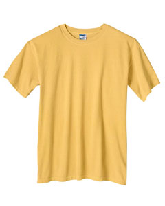 Chromazone Garment-Dyed Ringspun T-Shirt -- Arriving Early 2010 - 5.6 oz., 100% ringspun preshrunk cotton jersey. Shoulder-to-shoulder tape. Seamless collarette. Double-needle neck, sleeve and bottom hem. Available in 5 brilliant neon colors in addition to 13 garment-dyed colors.