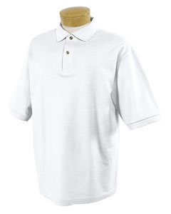 Men's 6.5 oz., 100% Ringspun Cotton Pique Polo - 6.5 oz., 100% ringspun cotton. Seamless body. Welt knit collar and sleeve bands. Double-needle hemmed bottom. Continental placket. Two horn-style buttons. Birch is 99% cotton, 1% polyester.