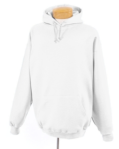 9.5 oz., 50/50 Super Sweats Pullover Hoodie - 9.5 oz., 50/50 cotton/poly. Seamless body. Durable 1x1 ribbed cuffs and waistband with spandex. Double-needle coverseaming at neck opening, armholes, shoulders and waistband. Smooth cuff construction. Double-lined hood with grommets and matching drawcord. Pouch pocket. Set-in sleeves. Double-napped fleece provides a loftier, softer feel. Increased stitch density for a better printing canvas.
