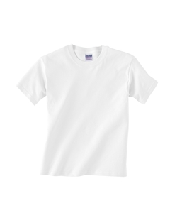 Youth 5.3 oz. Heavy Cotton T-Shirt - 5.3 oz., 100% preshrunk cotton. Seamless collar. Fully double-needle stitched. Taped shoulder-to-shoulder. Ash is 99% cotton, 1% polyester; Sport Grey is 90% cotton, 10% polyester.