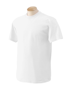 5.3 oz. Heavy Cotton T-Shirt - 5.3 oz., 100% preshrunk cotton. Seamless collar. Fully double-needle stitched. Taped shoulder-to-shoulder. Ash is 99% cotton, 1% polyester; Sport Grey is 90% cotton, 10% polyester.