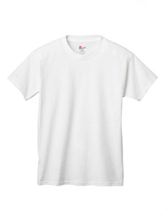 Youth 6 oz. Tagless T-Shirt - 6 oz., 100% preshrunk ComfortSoft cotton. Tagless for ultimate neck comfort. Double-needle stitching throughout. Shoulder-to-shoulder tape. Seamless rib at neck. Ash is 99% cotton, 1% polyester; Light Steel is 90% cotton, 10% polyester.