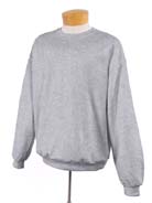 8 oz 50/50 Youth Crew Neck - 50% cotton, 50% polyester nublend fleece, 8 oz. virtually pill-free; double-needle coverseamed stitching on neck, shoulders, armholes and waistband; spandex in neck, cuffs and waistband.