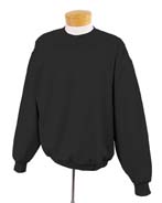8 oz 50/50 Tall Crew Neck - 50% cotton, 50% polyester nublend fleece, 8 oz; virtually pill-free; double-needle coverseamed stitching on neck, shoulders, armholes and waistband; spandex in neck, cuffs and waistband
