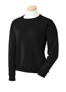8 oz 50/50 Ladies Crew Neck - 50% cotton, 50% polyester nublend fleece, 8 oz. virtually pill-free; double-needle coverseamed stitching on neck, shoulders, armholes and waistband. 1/2" set-on neck for feminine styling; 1x1 rib neck, cuffs and waistband. 