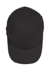 Flexfit Brushed 6-Panel Cap - 98% cotton, 2% spandex. silver underbill; low profile and fused buckram backing; six-panel; eight-row stitching on visor; sewn eyelets; stretches to fit most head sizes.