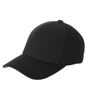 Flexfit Cool & Dry Piqu Mesh Cap - 92/8 poly/spandex 6-panel, low-profile fitted cap. hard sewn in buckram. spandex sweatband retains shape. permacurv visor.