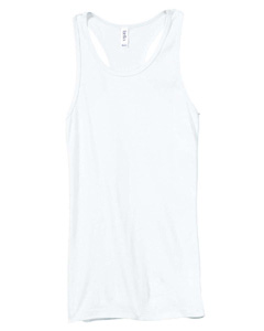 Women's Meredith Sheer Rib Longer-Length Racerback Tank - 4 oz., 98/2 cotton/spandex. 50s combed ringspun cotton. Racerback. Longer-length with a slim fitting body that is ideal for working out or hanging out. Super soft, sheer mini rib knit. Sideseamed.