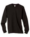 4.5 oz Cotton Long-Sleeve Fashion-Fit T-shirt - 100% combed ringspun cotton, 4.5 oz., preshrunk. soft, lightweight fabric; slim fit; side seamed with shoulder-to-shoulder tape; double-needle stitching on neck and bottom hem; rib cuffs.