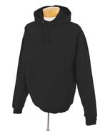 8 oz 50/50 Tall Pullover Hood - 50% cotton, 50% polyester nublend fleece, 8 oz. virtually pill-free; full fleece-lined hood; long set-in sleeves with double-needle coverseamed stitching on neck, shoulders, armholes and waistband; 1x1 rib cuffs and waistband; muff pocket; matching drawcord with grommets.
