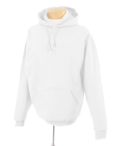 8 oz., 50/50 NuBlend Pullover Hoodie - 8 oz., 50/50 cotton/poly. Pill-resistant. Double-lined hood. Front pouch pocket. Seamless body. Spandex reinforced 1x1 ribbed cuffs and waistband retain shape. Double-needle coverseamed armholes, neck opening, shoulders and waistband. Smooth cuff construction. Double-napped fleece provides a loftier, softer feel. Set-in drop sleeves offer a larger print area. Increased stitch density for a better printing canvas. Matching drawcord with grommets.