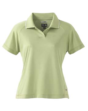 ClimaCool Ladies' Mesh Polo - 100% polyester CoolMax Extreme with UV and anti-microbial finish. Heat-sealed neck label; tonal adidas performance logo on back yoke; rib-knit collar with contrast tipping; jacquard mesh back body and sleeves; saddle and open-hem sleeves.