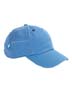 6-Panel Baseball Cap with Zippered Pocket - 100% cotton. enzyme washed; low profile; unconstructed; sewn eyelets; contrast inside taping, underbill and eyelets; self-foldover velcro closure.