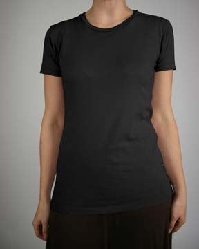 Basic Crew - 100% combed, ringspun cotton, 3.4 oz; regular fit; 1 x 1 rib neck binding; blind stitching on sleeves and bottom hems; side seamed; tapered waist; garment dyed reactive with silicone/enzyme finish; fabric that wicks moisture away from the body; set in sleeves