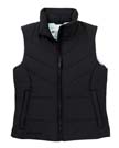 Overlook Peak Ladies Vest - 100% polyester aerolite ii. 150-gram 100% polyester microtemp insulation; wind- and water-resistant; contrast lining; two-zippered hand-warmer pockets; columbia logo on right bottom.