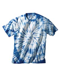 Tie-Dyed Cotton Starburst T-shirt - 100% cotton. individually tie-dyed; double-needle stitching throughout; shoulder-to-shoulder tape.