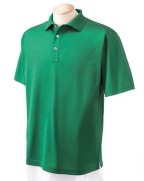 Mens Executive Club Polo - 100% Peruvian pima cotton lisle jersey, mercerized for a gentle sheen and hand sewn for an impeccable fit. Jacquard collar; three-button placket; hemmed sleeves.