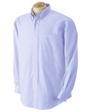 Men's Advantage Elite Pinpoint Oxford - 100% 80s two-ply combed cotton remains wrinkle-free for life. Single-needle stitching throughout; flat-felled seams; adjustable cuffs; center back pleat; button down collar