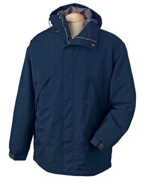 Three-Season Sport Parka - 100% taslon nylon shell with microfleece lining and lightweight polyfill insulation. An extra 5" of length for protection; one accessible multimedia zip pocket; two-large hand warming pockets; adjustable cuffs and drawcord hem.