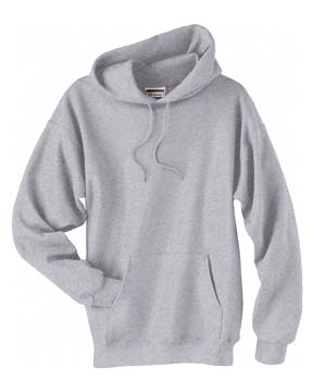 10 oz 90/10 Pullover Hood - 90% cotton, 10% polyester, 10 oz.; charcoal heather is 65% cotton, 35% polyester; printproxp patented low-pill, high stitch-density fabric; drawstring hood; coverstitching on armholes and waistband; cotton/spandex cuffs and relaxed waistband; muff pocket.