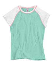 Neptune Cotton Raglan T-shirt - 100% fine cotton jersey. Garment washed; contrast stitching; raw-edge sleeves.