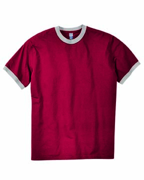 Balboa Cotton Ringer T-shirt - 100% rugged cotton jersey. Garment washed; athletic fit; contrasting trim at neck and sleeves.