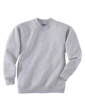 7.8 oz 50/50 Youth Crew Neck - 50% cotton, 50% polyester, 7.8 oz. printproxp patented low-pill high stitch-density fabric; rib neck, cuffs and bottom band; double-needle stitching on neck and armholes. 
