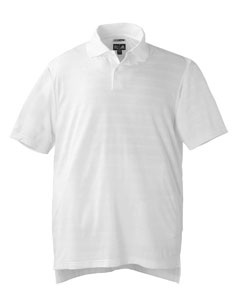 Men's ClimaCool Mesh Solid Textured Polo - 100% polyester. Rib knit collar. Set-in, open-hem sleeves. CoolMax Extreme jersey and textured mesh. Contrast adidas logo on back neck yoke. UV protection. Anti-microbial finish. ClimaCool heat-seal logo on back left side. Two-button placket. Sideseamed with side vents. Drop tail.