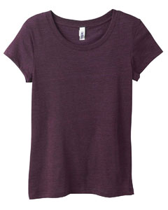 Women's Cameron Tri-Blend T-Shirt - 4 oz., 50/37.5/12.5 poly/cotton/rayon jersey. Unique fabric combination that makes for a flattering fit on the body without compromising comfort. Extremely durable and able to withstand repeated washings.