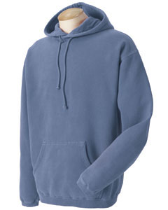 Garment-Dyed Pullover Hoodie - 10 oz., 100% ringspun cotton. Preshrunk, soft-washed, garment-dyed fabric. Set-in sleeves. Jersey-lined hood for extra comfort. Pouch pockets. Drawcord hood. 2x1 rib on cuffs and relaxed waistband. Sideseamed body with double-needle stitching.