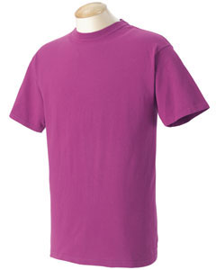 Youth Ringspun Garment-Dyed T-Shirt - 100% ringspun cotton. Preshrunk, soft-washed, garment-dyed fabric. Set-in sleeves. Ribbed collar with double-needle topstitched neckline. Double-needle stitched sleeves and bottom hems. Taped shoulder-to-shoulder. 6.1 oz.