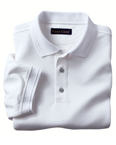Moisture Management Sport Shirt - 5 oz., 100% microfiber polyester mesh with Dri-EZ moisture management. Embossed collar and cuffs. Three pearlized button continental placket. Sideseamed. Side vents. Extended tail that stays neatly tucked in. Fully topstitched with forward shoulder design for ease of movement.