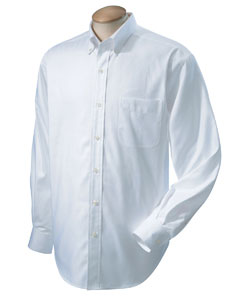 Men's Dobby - 100% Pima cotton dobby. Pearlized buttons. Flat-felled seams. Single-needle topstitching throughout. Adjustable cuffs. Button-down collar. Full back yoke and pleat. Button sleeve placket.