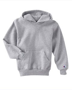 Youth 9 oz., 50/50 Pullover Hoodie - 9 oz., 50/50 cotton/poly. Two-ply hood. Front pouch pocket with bartacks for durability. Lycra spandex at waist and cuffs, sideseamed. "C" logo on left sleeve. No drawstring for youth styles. Light Steel is 50% cotton, 40% polyester, 10% black polyester.