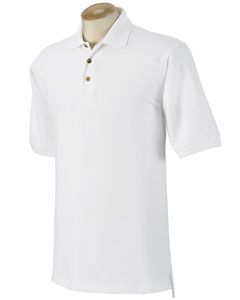 7.25 oz. Heavy Pique Sport Shirt - 7.25 oz., 100% ringspun Egyptian cotton. Three woodtone button placket. Fashion knit collar. Welt cuffs. Side vents. 2 1/2" extended tail. Athletic Heather is 90% cotton, 10% polyester.