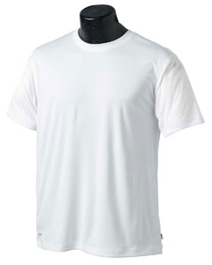 Men's Short-Sleeve Performance T-Shirt - 4.1 oz., 100% polyester knit interlock. Coverstitching at shoulders, neck, armholes, sleeves and bottom hem. Performance fabric features wicking properties which draw moisture away, keeping you cool and comfortable. Added anti-microbial treatment prevents the increase of odor-causing bacteria, keeping garment fresh smelling.