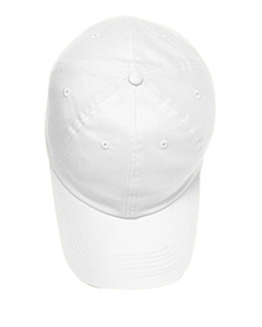 Brushed Cotton Twill Baseball Cap - 100% brushed cotton twill. 6-panel. Unstructured. Self-fabric closure with brass buckle and grommet tuck-in.