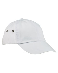 6-Panel Organic Cotton Cap - 100% organic cotton twill. 6-panel. Unstructured. Low-profile. Precurved visor. Two gunmetal eyelets on side panels. Self-fabric adjustable back strap with sliding gun metal buckle and grommet to tuck-in tail. Enzyme washed. 100% organic cotton flag label on the back arch.