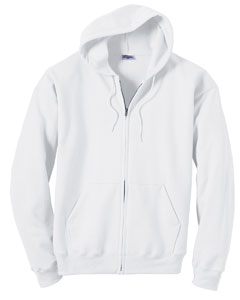 7.8 oz., 50/50 ComfortBlend Full-Zip Hoodie - 7.8 oz., 50/50 poly/cotton fleece. Patented PrintProXP fabric for better print surface and low-pill performance. Double-needle coverseamed neck and armholes. Ribbed waistband and cuffs. Roomy front pockets. Dyed-to-match drawcord.